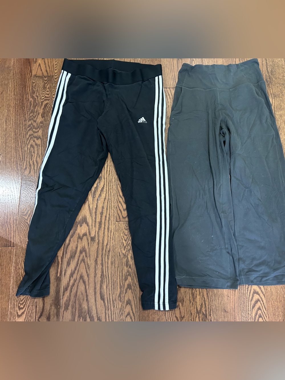 LOTS Lululemon Mid-Rise Cropped Pant  and adidas Black Joggers